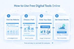 How to use free digital tools step by step on FreeDigitel.Tools
