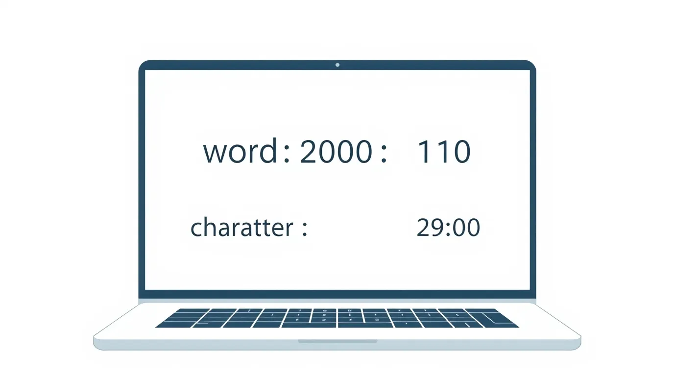 Word Counter tool interface showing word count and character count online